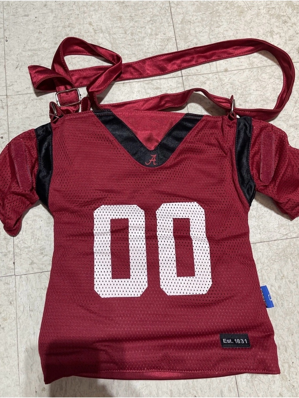 Alabama Crimson Tide Women's Garnet Mesh Football Jersey purse Messenger Bag